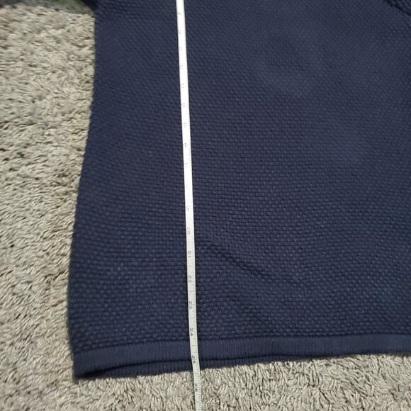 NWOT COS Knit Navy Blue Puff 3/4 Sleeve Basic Nuetral Sweater - Small - Picture 5 of 8